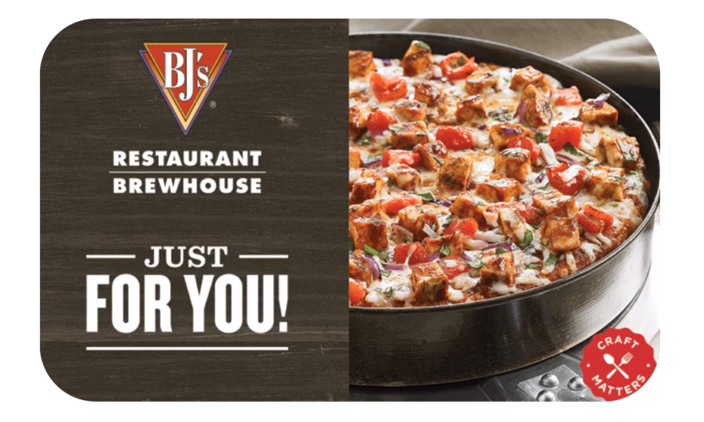 BJ's Restaurant & Brewhouse Gift Card