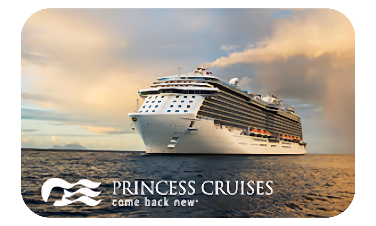 Princess Cruises Gift Card – eGift by Email | $100–$500