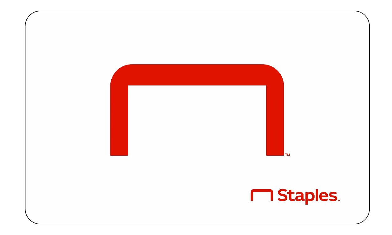 Staples Gift Card – eGift by Email | $5–$50