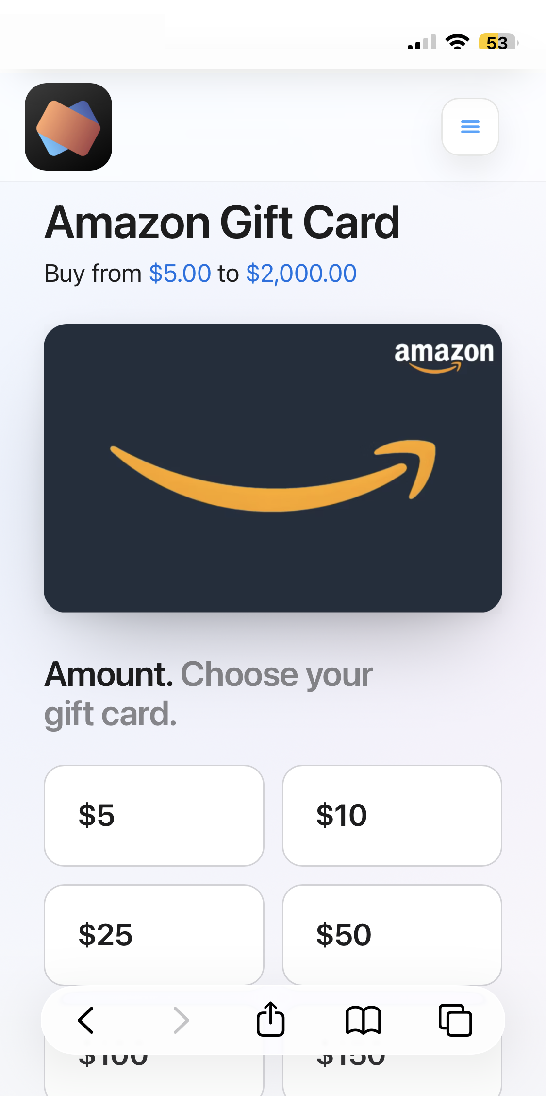Amazon gift card