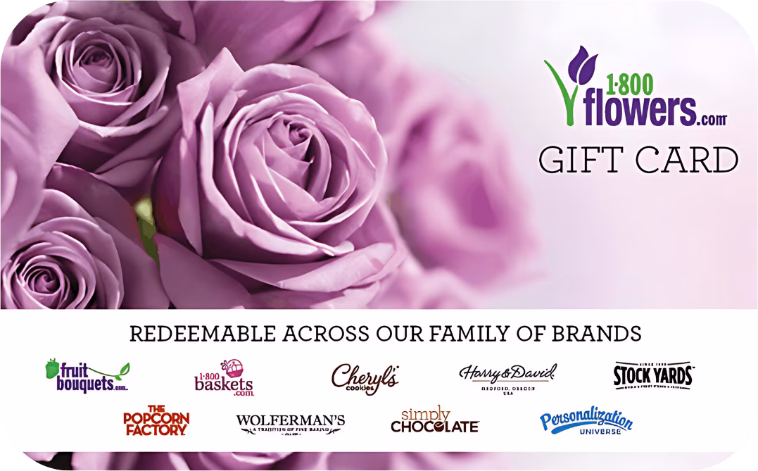 1-800 Flowers Gift Card – eGift by Email | $15–$500