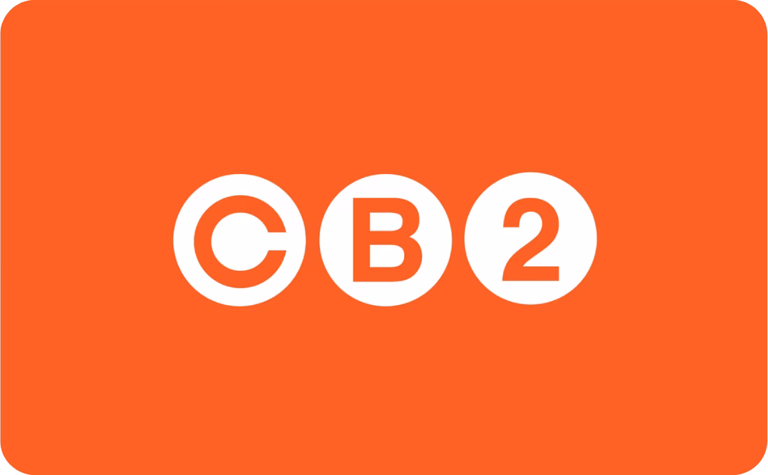 CB2 Gift Card – eGift by Email | $10–$1000