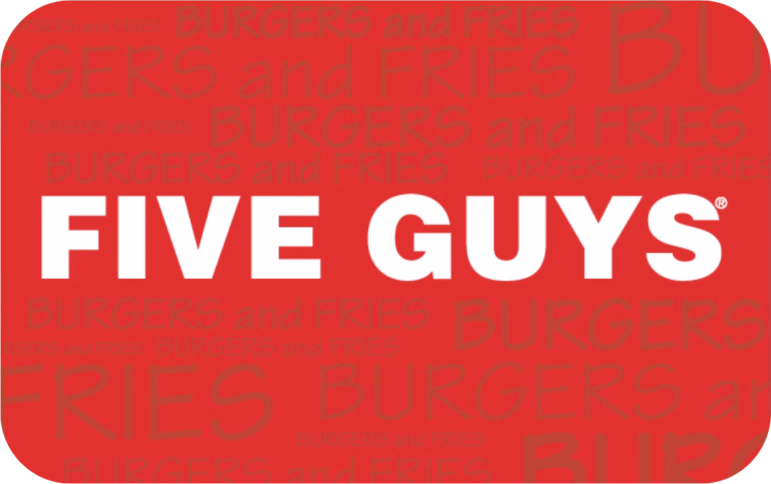 Five Guys Gift Card – eGift by Email | $15–$200