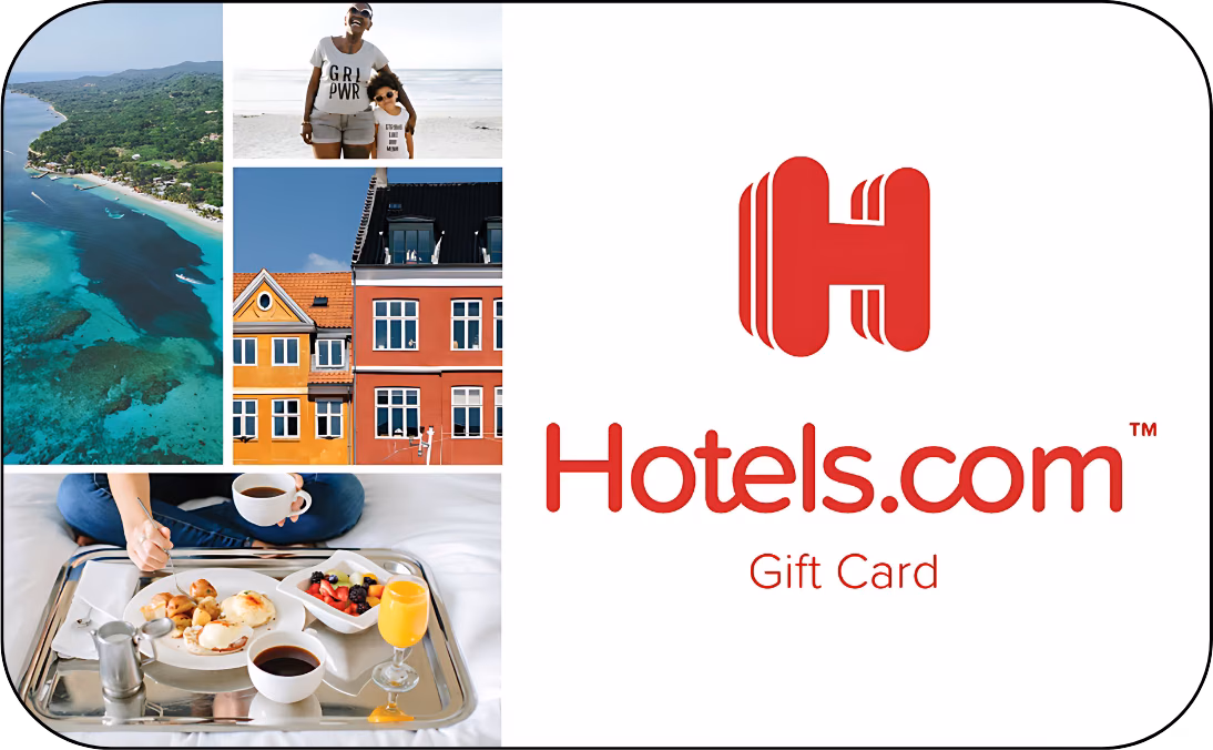 Hotels.com Gift Card – eGift by Email | $10–$500